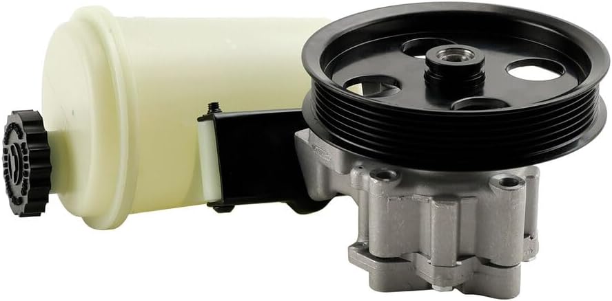 Power Steering Pump With Pulley & Reservoir, Compatible with Dodge Ram 1500 V6 3.7L V8 4.7L 5.7L 2009 2010 Replace 55398903AD 55398903AE 55398904AD 55398904AE 20-1013