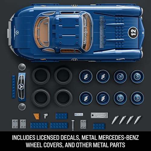 Mattel Brick Shop Hot Wheels Mercedes-Benz 300 SL Building Toy Kit - image 4