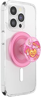​​​​​​PopSockets - Agarre Redondo para teléfono Compatible con MagSafe, Anillo Adaptador Incluido, Soporte para teléfono, Compatible con Carga inalámbrica, Color Rosa Brujas