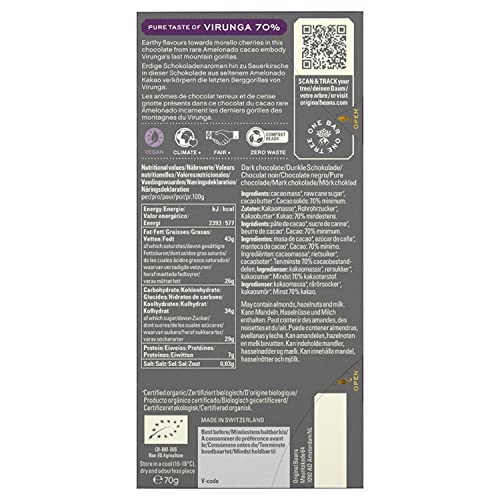 Original Beans - BIO Virunga 70% Schokolade -CH-BIO-006- Noten Von Schattenmorellen, Dunkler Schokolade Und Schwarzem… – Bild 3