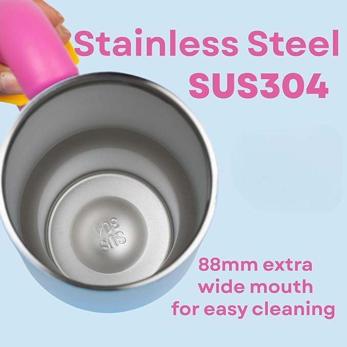 Image of 1200ml Stainless Steel Tumbler with Lid & Straw - Vacuum Insulated Travel Cup - Hot & Cold Drinks Up to 12 Hours - Spill-Resistant, Durable Mug for Gym, Office, Commute (Blue + Purple)