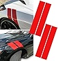 Xotic Tech Fender Stripes Hash Marks Vinyl Decal Universal Compatible with Car Truck Sticker Racing Stripe (Red)