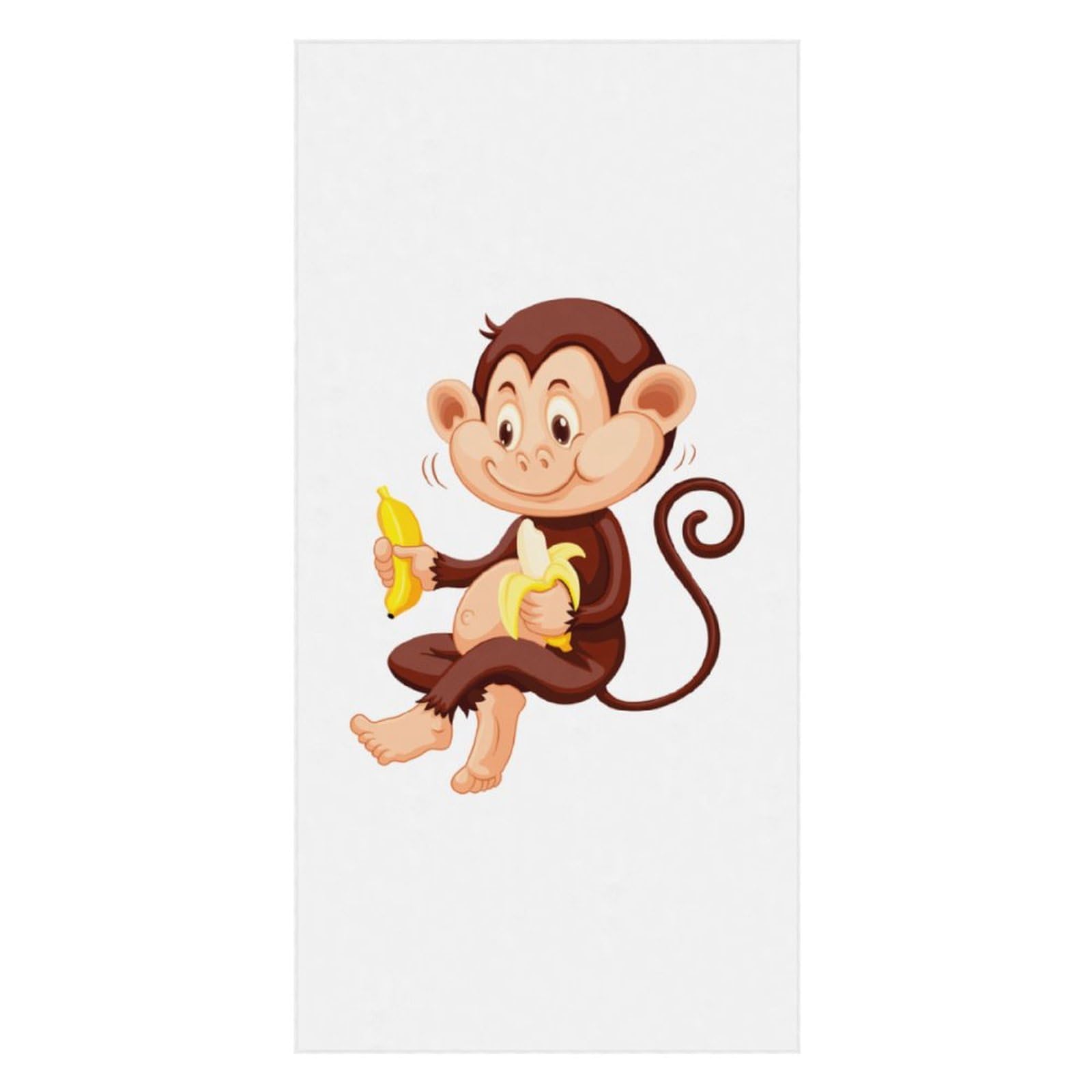 LWORZIIB Beach Towel, Monkey Banana Bath Towel, Pool Towel Great for Gym Swimming 80 X 160cm