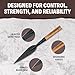 Condor Tool & Knife African Congo Hunting Spear - 1045 High Carbon Steel - Spear Weapon with a Burnt Eucalipto Handle and Handcrafted Welted Leather Sheath - 13.2in Blade - 39.2oz (1.6mm)