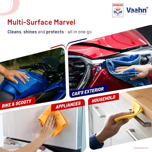 Image of HP Vaahn All Purpose Shiner - 300 ml - For Car & Bikes | Cleans, Shines & Protects | Dashboard & Tire Polish Spray | UV Protection | Glossy Finish for Interior & Exterior Surfaces |Car Detailing Spray