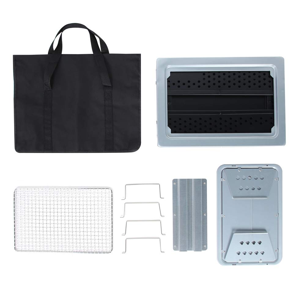 Buy Japanese Ceramic Hibachi BBQ Table Grill Yakitori Barbecue Charcoal Grill Set 40CM Online at