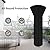 Easy-Going Patio Heater Cover with Zipper and Storage Bag, Waterproof Outdoor Heater Cover Dustproof, UV-Resisant, Wind-Resistant (89"H x 33"D x 19"B, Black)