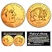 Then & Now Buffalo 5-Cent 24K Gold Plated 2-Coin Set - 1930s & 2005 Nickels BOGO