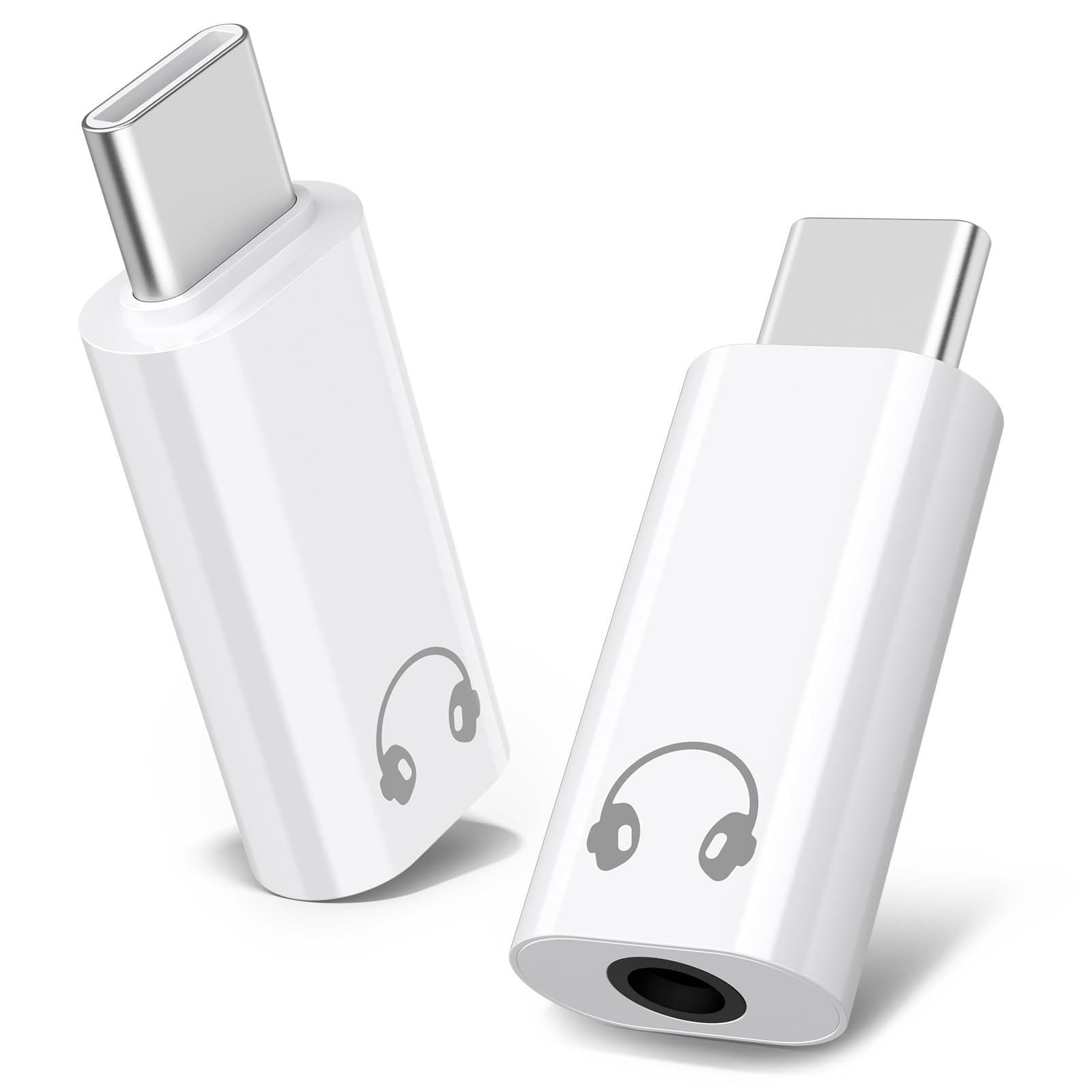 【2枚入】USB Type-C to 3.5 mm イヤホンジャック 変換 アダプター タイプc to Auxオーディオドングル 通話/音量調節/音楽対応 iphone 16/15/iPad/iPad Pro/Google pixel 3/3XLなどのタイプCデバイスに対応