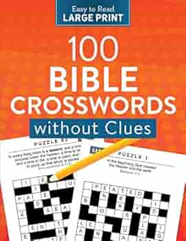 100 Bible Crosswords without Clues Large Print