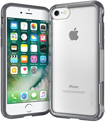 Pelican C23100-000A-CLDG Adventurer iPhone 7 Case (Clear/Dark Gray)
