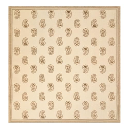 Image of Living Roots Ethnic Jaipur Block Print Double Cotton Bedsheet & 2 Pillow Covers, for Mattress Upto 6 inches Thick, No Colour Bleeding, Coffee Colour, King Size 90 * 108 inches, 120TC (602-C)