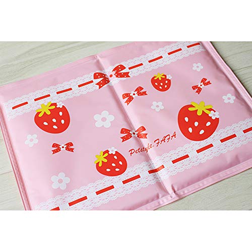 Bingirl Summer Cooling Pad Ice Pad with Strawberry Decor Dog Sleeping Mats Portable