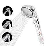 XCWTBL Pommeau de douche avec filtre, qualité supérieure, économie d'eau augmentation la pression, douchette économe en eau 3 modes sortie pour salle bain, (duschkopf mit filter 13)