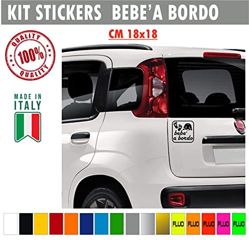 Pimastickerslab Kit 1 Adesivo Bimbo Bebè a Bordo