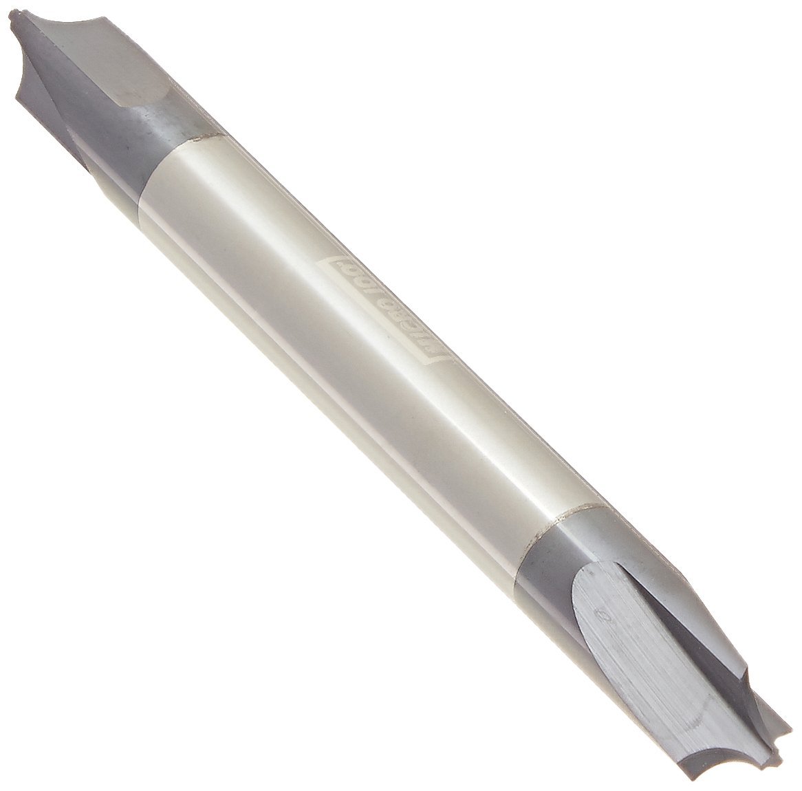 Micro 100 CRE-250-090X Corner Rounding End Mill - Double-Ended, .060" Fl, .090" Radius, .005" Max Lead-in Lenght, 1/4" Shank Dia, 2-1/2" OAL, AlTiN