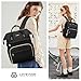 LOVEVOOK Laptop Backpack,15.6 Inch Professional Womens Purse Computer Bag Nurse Teacher Backpack,Waterproof College Work Bags Carry on Travel Back Pack with USB Port,Black