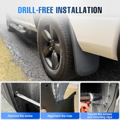 Image of Nilight Mud Flaps Splash Guards for Ram 2500 & Ram 3500 SRW 2019-2026