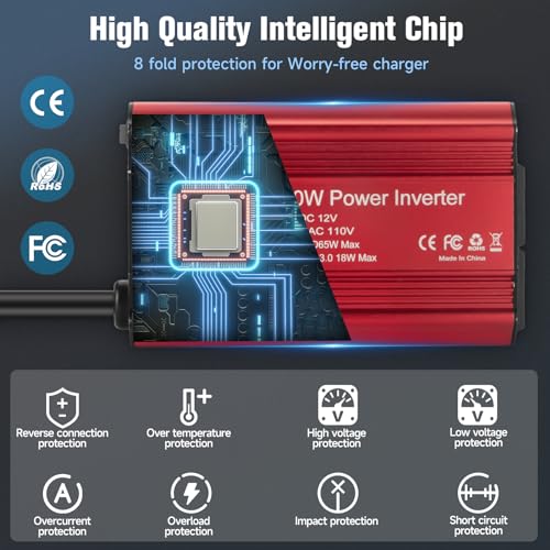 Epanee 400W Power Inverter 12V Dc To 110V Ac thumb #2