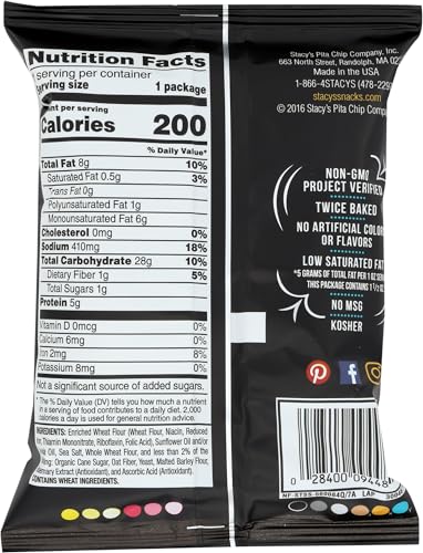 Stacys Pita Chips, Simply Naked, 1.5 Ounce - image 2