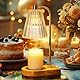 Marycele Kerzenwärmer Lampe, Candle Warmers mit Timer und Dimmer, Duftlampe Elektrisch Home Decors, Geschenke für Frauen Geburtstagsgeschenk, Deko Wohnzimmer, Aroma Diffusers mit 2 Glühbirnen, Gold