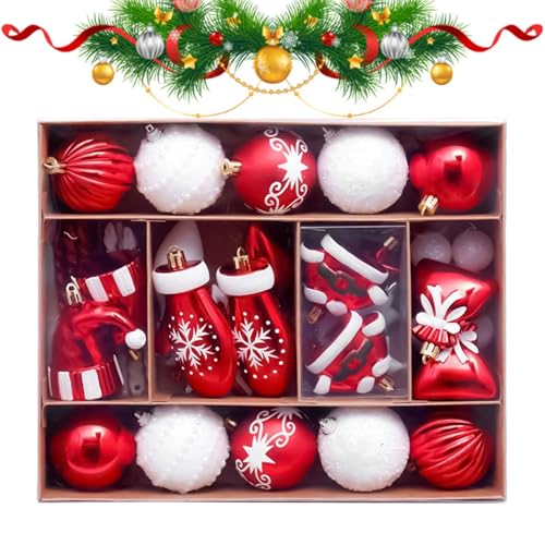 Palle Di Natale | Palle Antirottura Per Decorazioni,Addobbi per Vetrina Negozio Sfondo Fotografico Soggiorno Appartamento