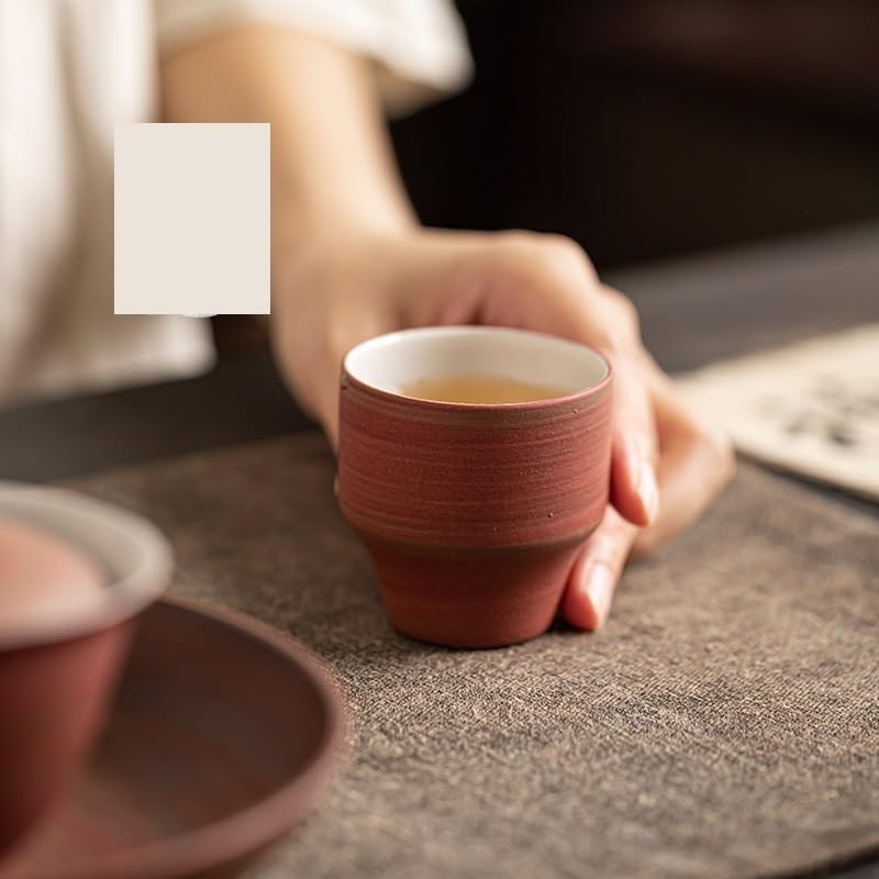 Matcha kubki retro kamionkowy kubek hosta osobisty kubek filiżanka do herbaty mała miska do herbaty dom zestaw do herbaty kung fu ceramiczny kubek do herbaty zestaw do herbaty kubek do herbaty kubek