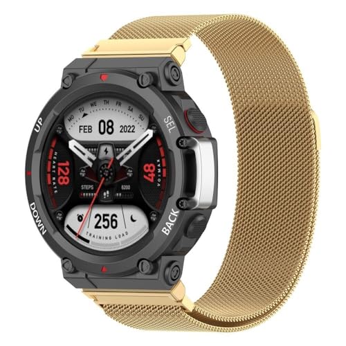 Image of YODI Strap Band Compatible with Amazfit T-Rex 2 Smartwatch Only Soft Silicone | Nylon | Chain | Leather Watch Straps with Installation Adjuster Tool For Amazfit TRex 2