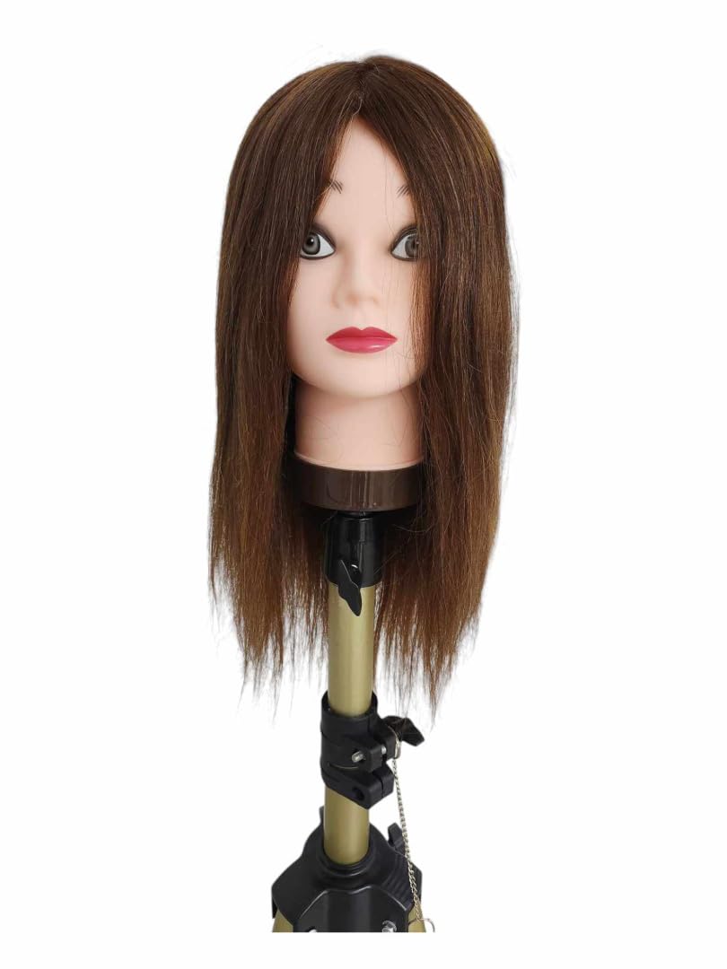 Cabeza maniqui pelo natural 35-40 cm. Eurostil