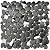 Primoon Black Tile Backsplash Pebble Tile Metal Mosaic Tiles for Kitchen Backsplash Bathroom Shower Floor?5 Sheets?