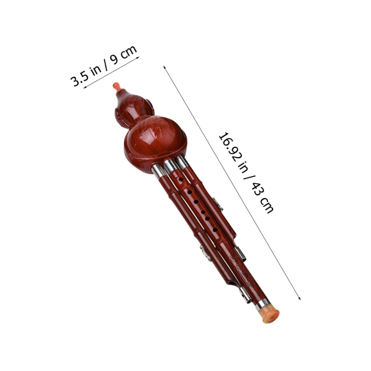 Holibanna Portable Cucurbit Flute for Beginners Professional Chinese Hulusi Wind Instrument Lightweight Design for Easy Use for Everyday Practice and Performance