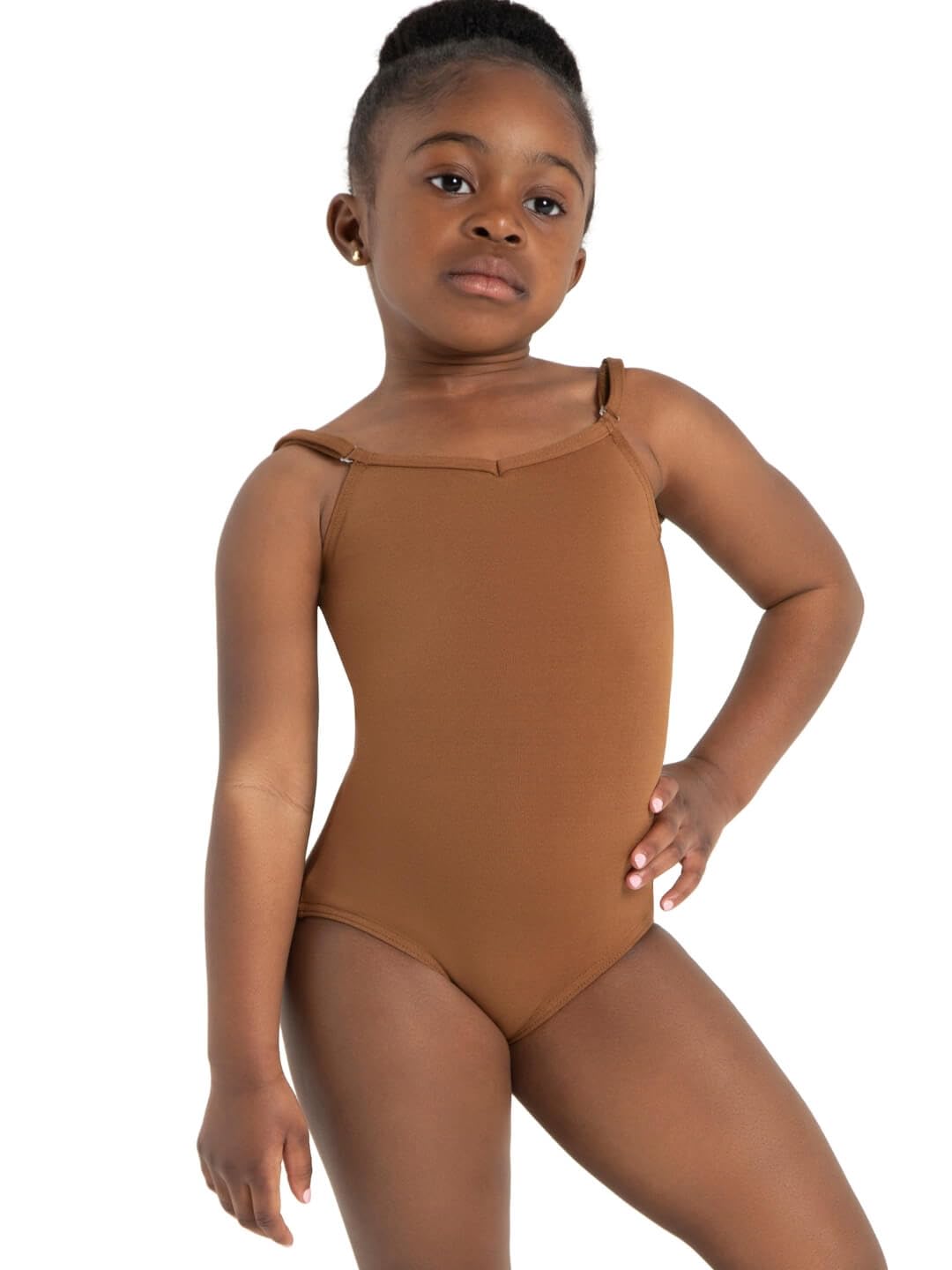 Capezio Women's Camisole Leotard With Adjustable Straps, Brown, M