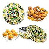 LOVENSPIRE 4ct Steel Sweet Box, Spice Box, Ladoo Box, Spice Storage, Mehndi Favors, Mithai Box, Desi
