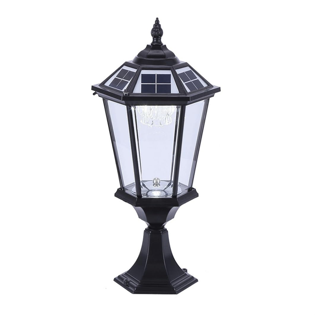 Lampada A Colonna Impermeabile Con Ricarica Solare, Impermeabile
