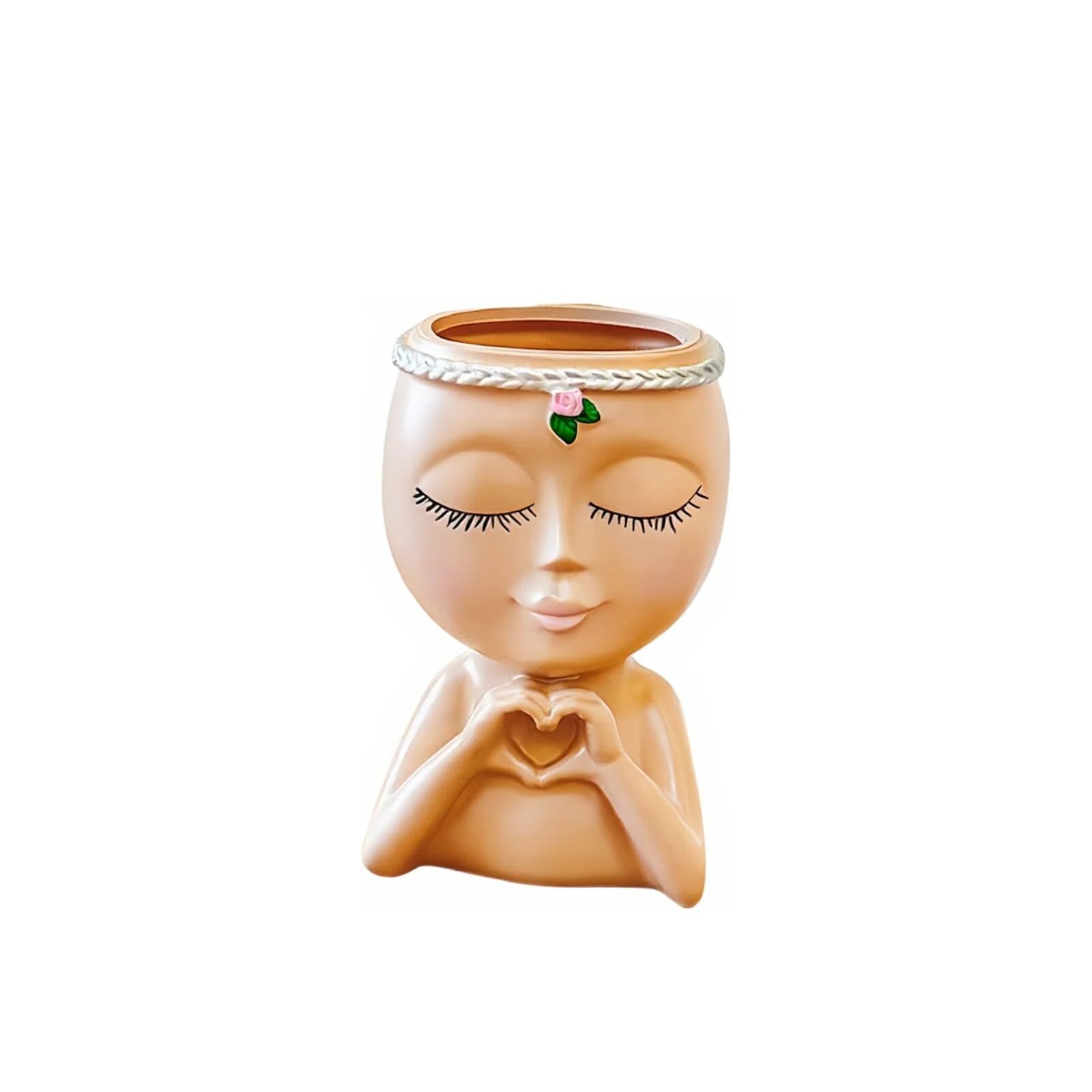 Seau de rangement pour pinceaux de maquillage au design simple et compact pour table et bureau