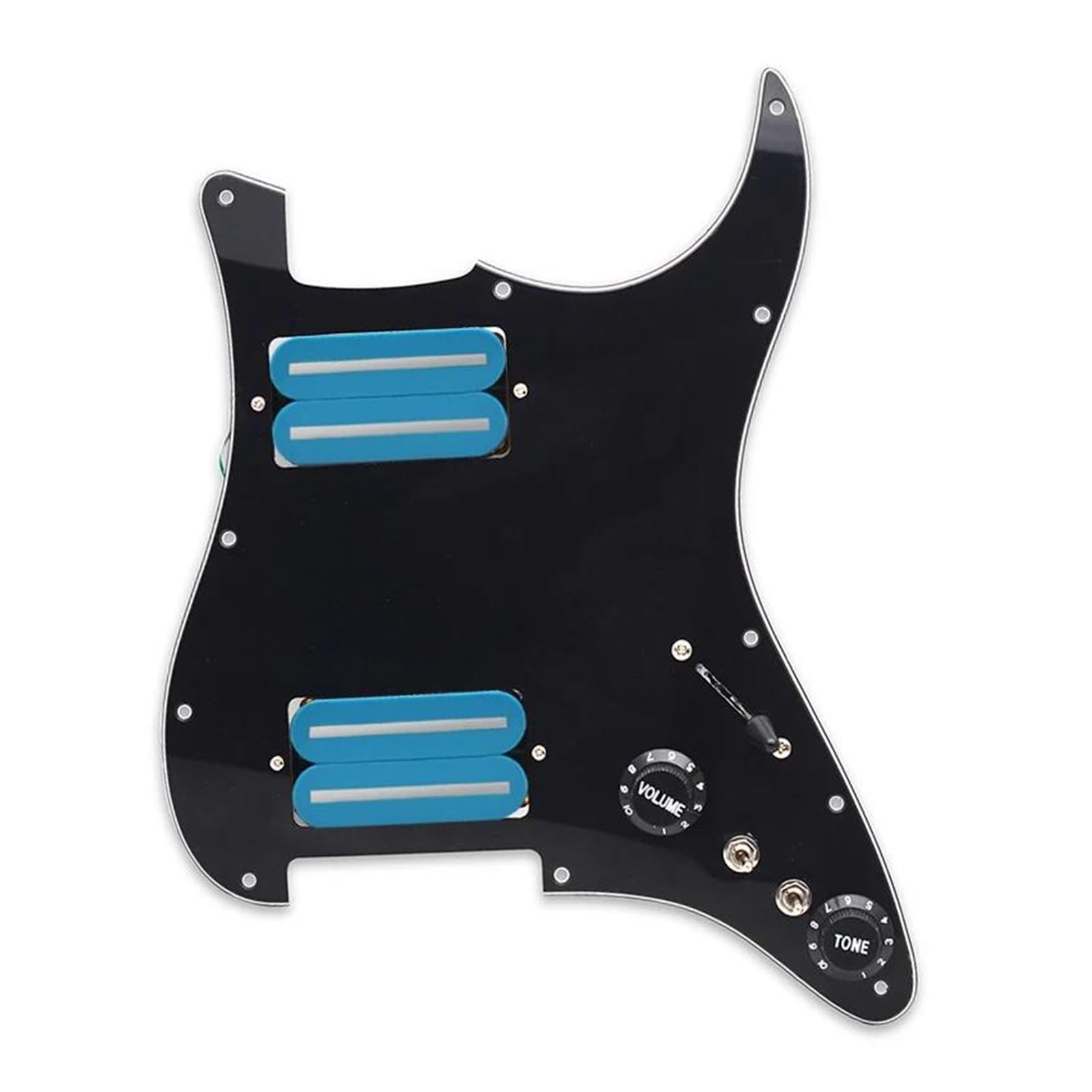 Pickup Per Battipenna Di Chitarra Elettrica Chitarra Elettrica Pickup HH Pickguard Per Principianti Accessori Professionali 15K Ad Alto Rendimento(Blue BK)