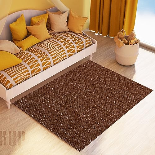 Tapis de cuisine antidérapant marron robuste 80 x 350 cm - 2
