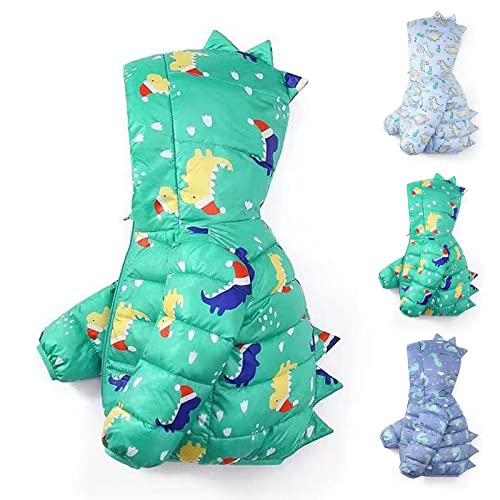 Winter Jacket Toddler Boys Lightweight Hooded Coat Warm Quilted Jacket Girls Windproof Down Zip Puffer Outerwear