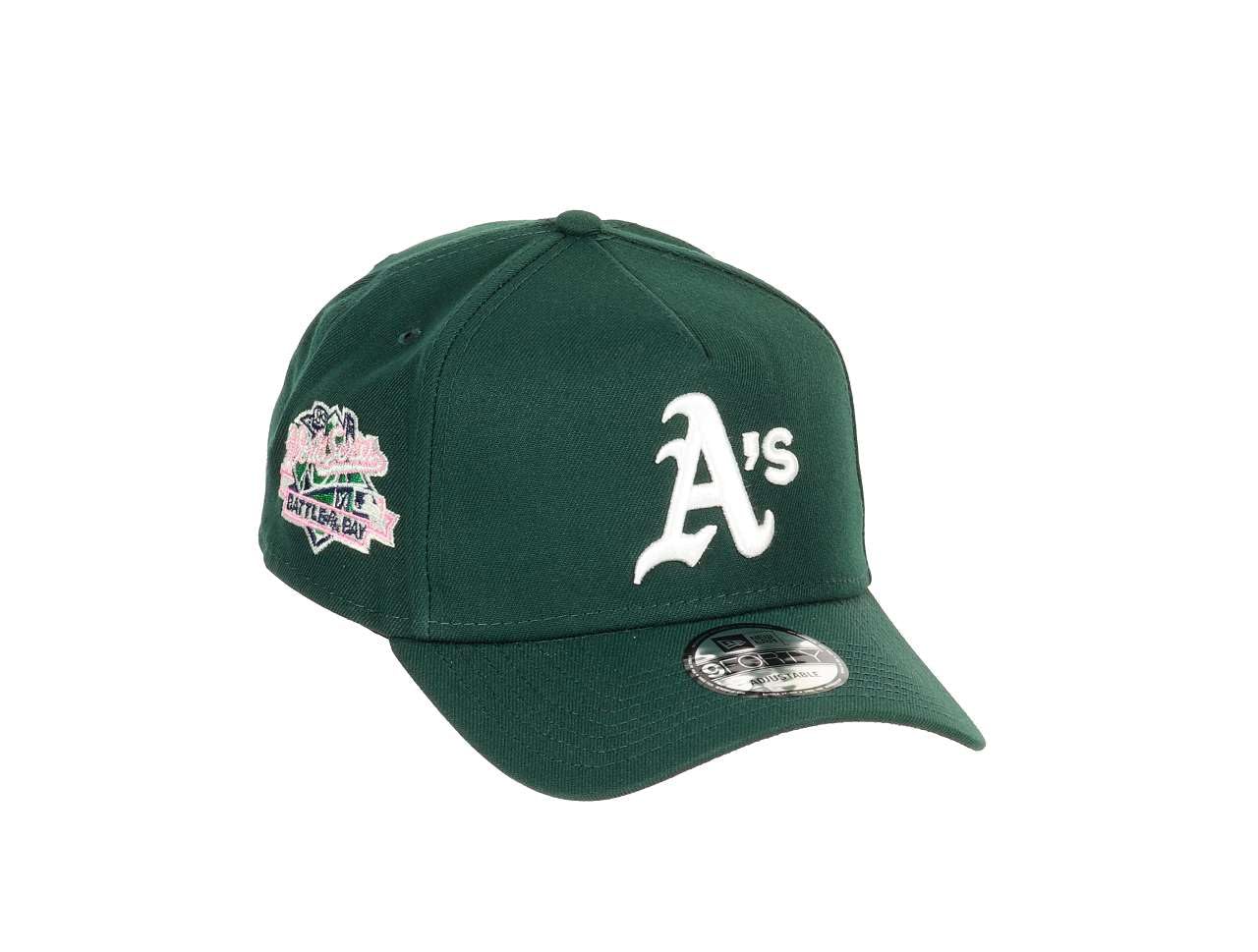 New Era Oakland Athletics MLB World Series 1989 Battle of the Bay Sidepatch Cooperstown Dark Green 9Forty A-Frame Snapback Cap