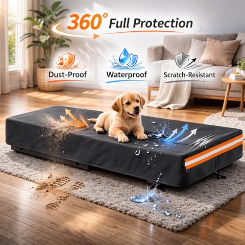 Image of EVRBUL Treadmill Cover Heavy Duty Waterproof Dustproof Running Machine Cover Home Gym Exercise Workout Equipment Protective with Air Vents Reflective Strip Drawstring