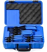 SMOTIVEPRO 12tlg Vielseitiges Sprengringzangen Set, Präzision Interne Externe Sicherungsringzange...