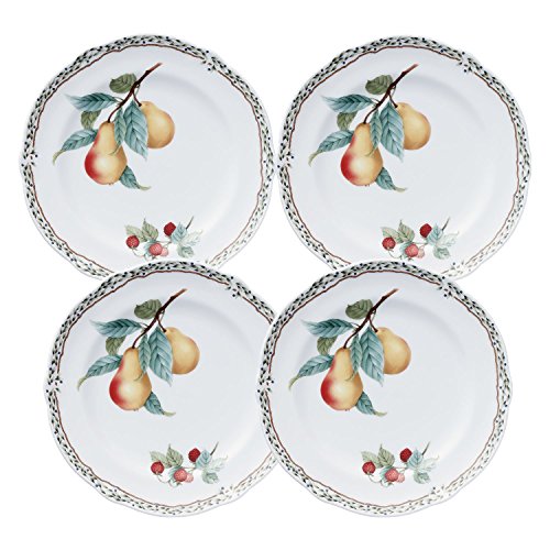 Noritake ノリタケ プレート セット 24.5cm オーチャードガーデン 電子レンジ対応 4枚 ボーンチャイナ 97816_4/4911