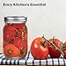 Ball Regular Mouth Mason Jars 16 oz. (12 Pack) - Pint Size Jars with Airtight Lids and Bands for Canning, Fermenting, Pickling, Meal Prep or DIY Decors and Projects Bundled with Peaknip Jar Opener