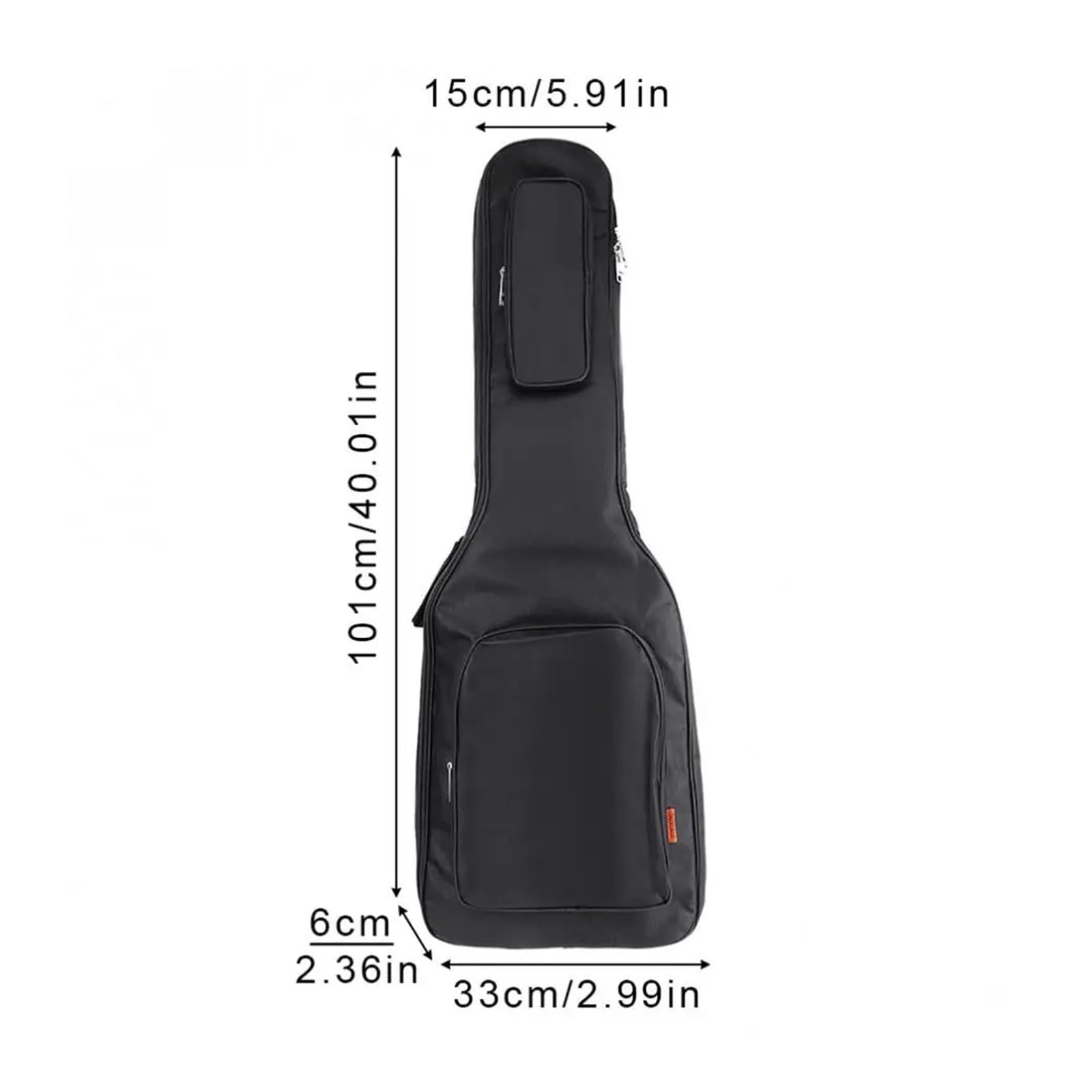 Oxford Fabric Electric Guitar Gig Bag Case Double Straps Pad 8mm Cotton Thicken Soft Cover Waterproof Backpack