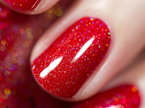 Image of ILNP Stopping Traffic - Fire Engine Red Holographic Nail Polish