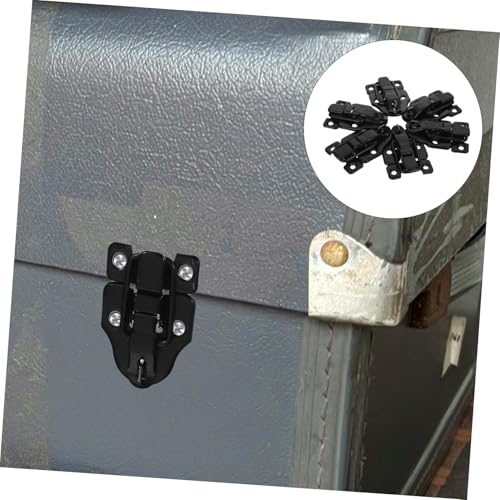 Image of DOITOOL 6pcs Antique Metal Toggle Latch with Padlock Hole for Toolboxes Wooden Boxes and Jewelry Cases Durable Iron Buckles with Retro Style