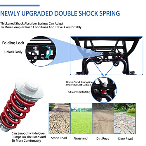 Lightweight Transport Wheelchair Portable Folding Wheelchair Handbrake Travel Wheelchair Ultralight Wheelchair For The Elderly And Children (With Bag) #TOP3