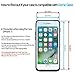 Dome Glass iPhone 8 Screen Protector Tempered Glass Shield, Full Screen Coverage 2.5D Rounded [Liquid Dispersion Tech] Easy Install Tray and UV Light by Whitestone for Apple iPhone 8 / iPhone 7