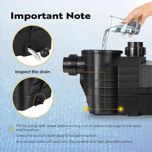 Image of VIVOHOME 2.5HP 230V Dual Speed In /Above Ground Pool Pump
