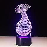 3. Eingangsspannung: DC5V; Lichtquelle: LED; Lichtfarbe: Änderung mit 7 Farben Lichtmodus: perspektivisches Bild 3D (wie im Bild gezeigt)
